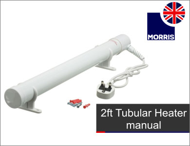 Morris 2ft tubular heater instruction manual