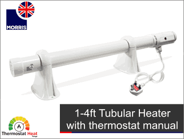 Morris tubular heater with thermostat manual (Thermostat Heat range)