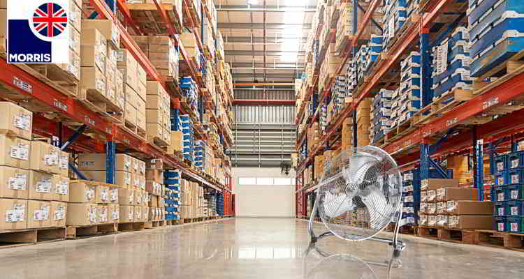 Morris 20 inch floor fan ideal for warehouses