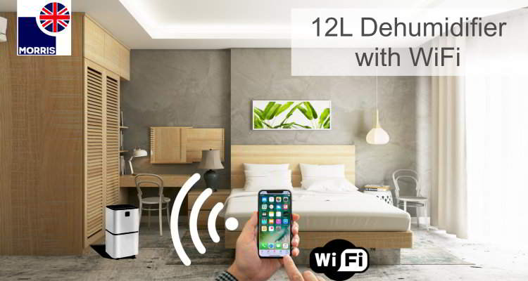 Morris 12L easy control Wi-Fi dehumidifier