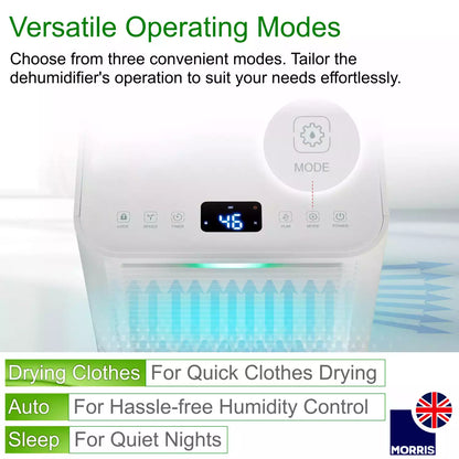 Morris 12L Quiet Dehumidifier