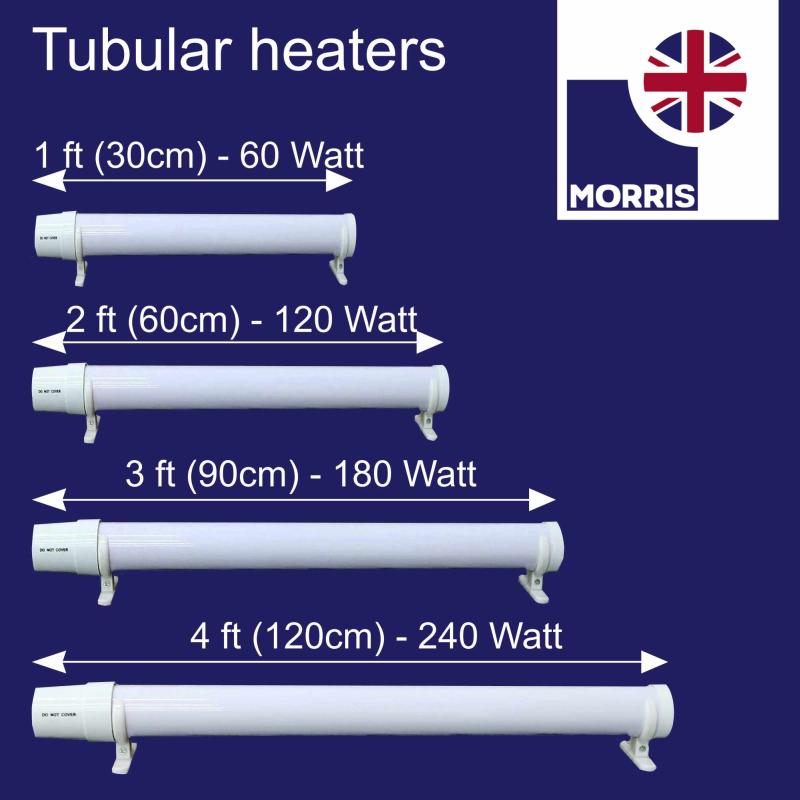 Morris Tubular Heater 1ft/60 Watts