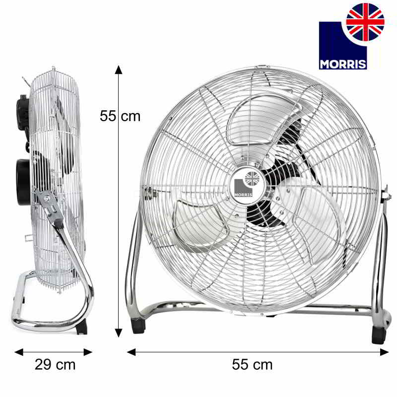 Morris 20 Inch Metal Floor Fan