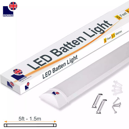 Morris Slimline 5ft LED Batten light