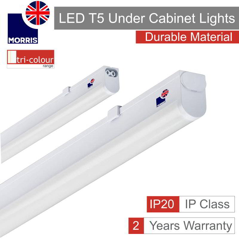 Morris LED T5 Under Cabinet Lights Tri-Colour (3CCT) Connectable 850mm