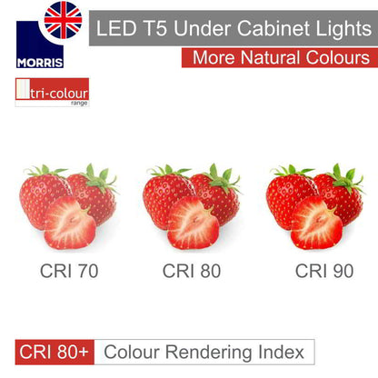 Morris LED T5 Under Cabinet Lights Tri-Colour (3CCT) Connectable 1150mm