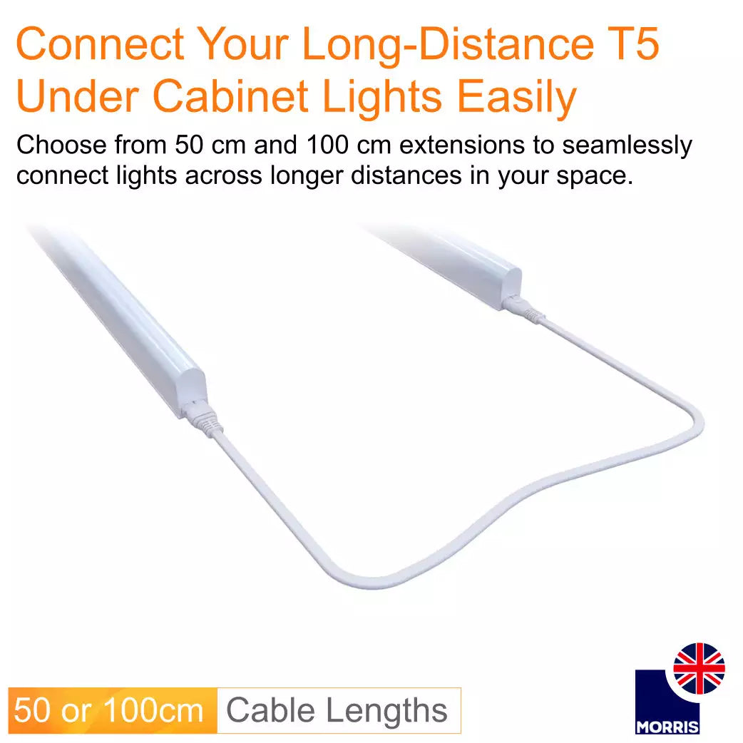 LED T5 Under Cabinet Lights Connector cable extension