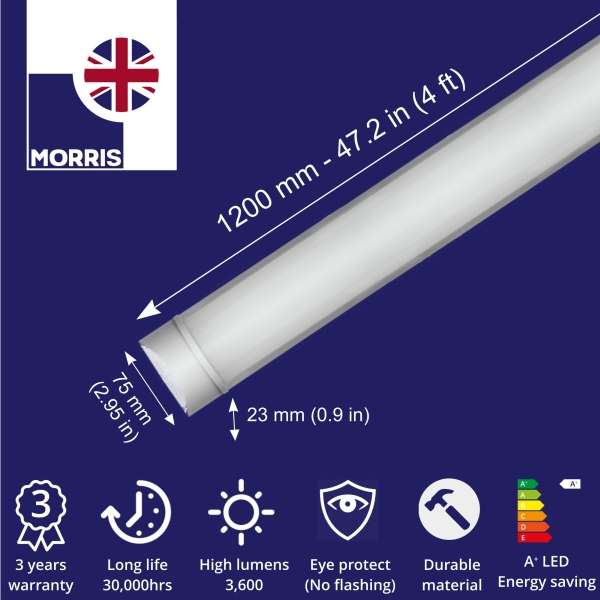 Morris Slimline 4ft LED Batten light