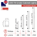 Morris LED T5 Under Cabinet Lights Tri-Colour (3CCT) Connectable 850mm