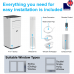 Morris 7000 btu Portable Free Standing Air Conditioning Unit, Dehumidifier & Fan