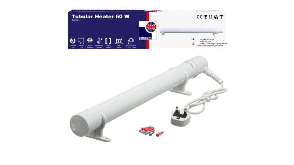Morris Tubular Heater 1ft/60 Watts
