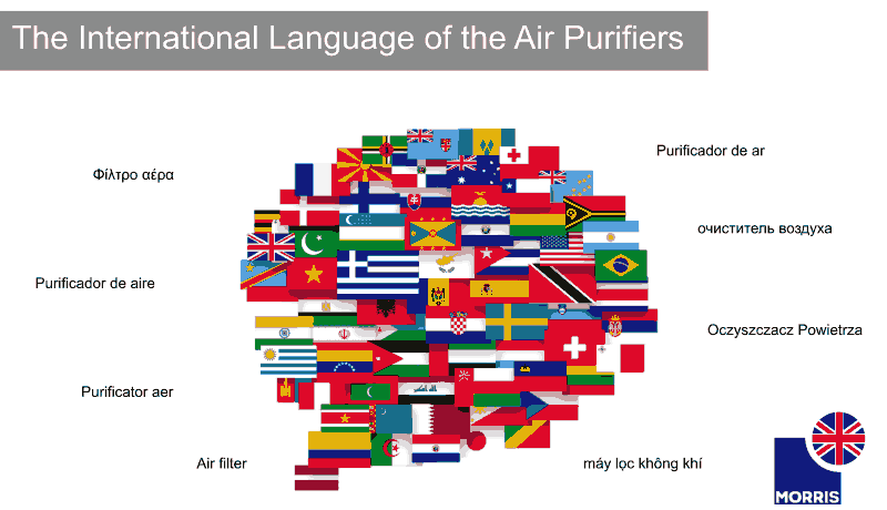 Morris the international language of the air purifiers