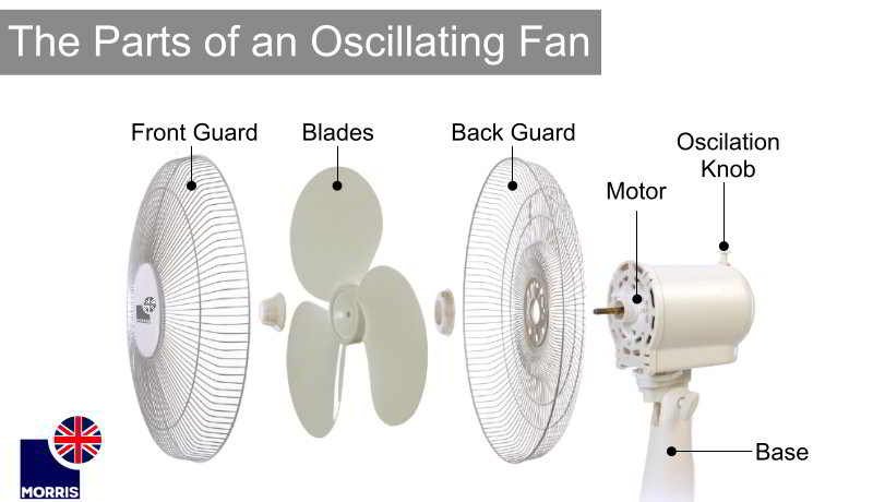 Morris: The parts of an oscillating tower fan