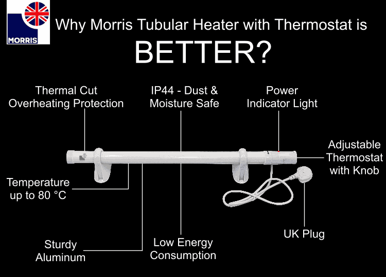 Why Morris 4ft tube heater with thermostat is better?