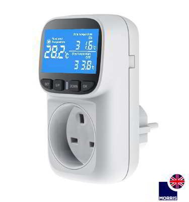 Morris digital room thermostat with timer and probe with smart features